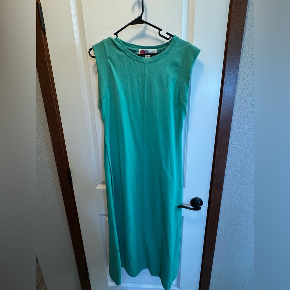 Free People Sleeveless Green Midi Dress